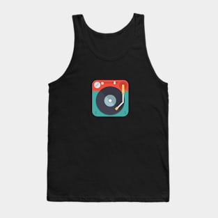 Retro Vinyl Turntable Tank Top